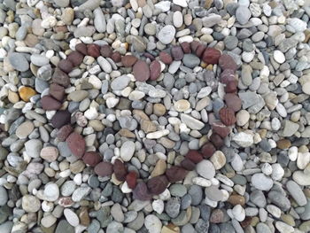 Full frame shot of pebbles