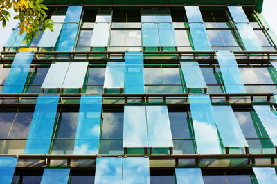 Low angle view of glass building