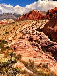 View of rock formations