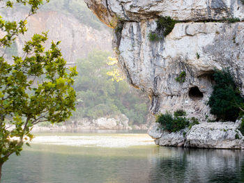 View of rock formations