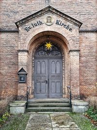 Facade of old building