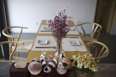 Close-up of potted plant on table at home