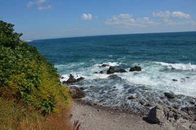 Scenic view of sea against sky