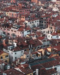 High angle view of townscape