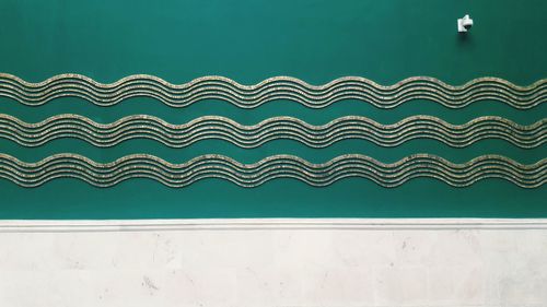 High angle view of wall by swimming pool