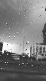 Rain drops on glass window