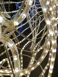 Close-up of illuminated christmas lights