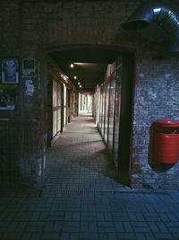 Corridor of building