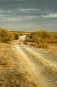 Road passing through landscape