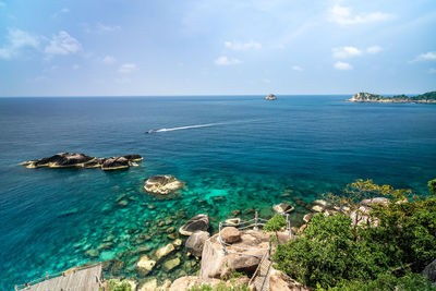 Scenic view of sea against sky