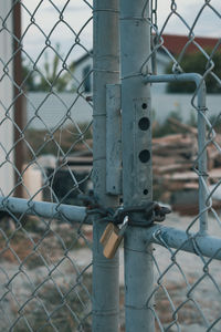 Close-up of chainlink fence