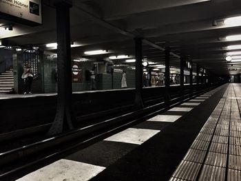 Railroad station platform