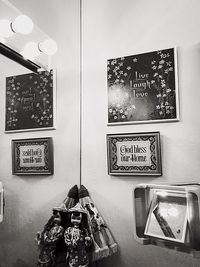 Interior of illuminated building