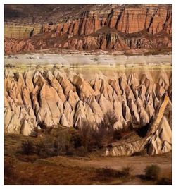 Scenic view of rock formations