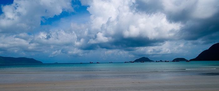 Panoramic view of sea against sky