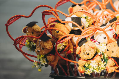 Close-up of crab on ground