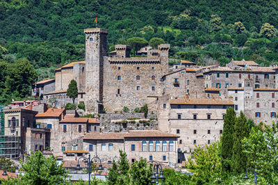 Rocca monaldeschi della cervara, ancient castle in the old town of bolsena in lazio, italy
