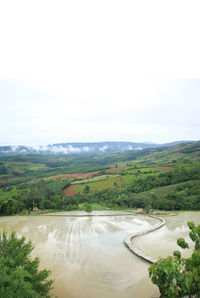 Scenic view of landscape against sky