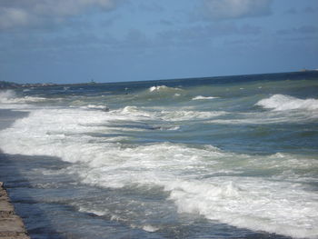 Scenic view of sea against sky