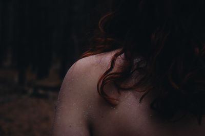 Close-up of woman