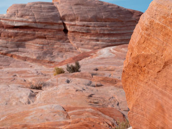 Rock formations in a desert