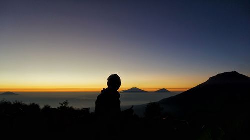 Sunrise at mount sindoro
