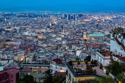 High angle view of cityscape