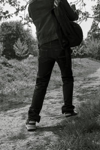 black and white