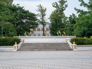 View of a sculpture of building