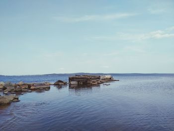 Scenic view of sea against sky