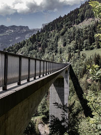 Bridge over river against sky