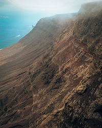 High angle view of beach