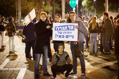 Woman looking at camera