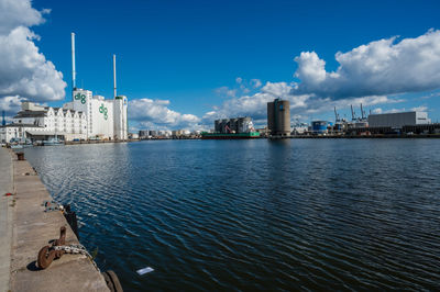 View at aarhus harbor and dlg