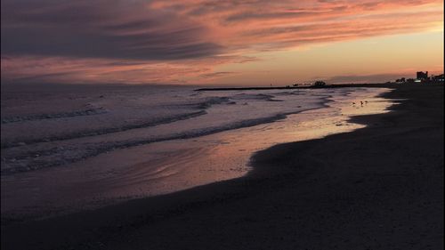 Sunset on beach