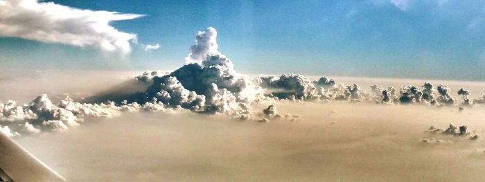 Panoramic view of landscape against sky