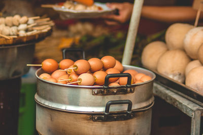 Close-up of vegetables for sale at market stall