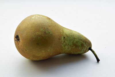Close-up of bananas against white background