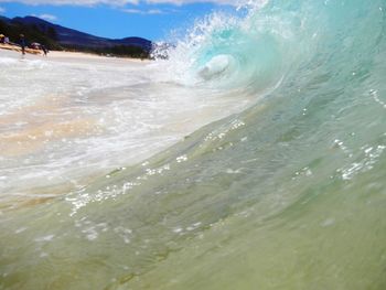 Scenic view of sea waves