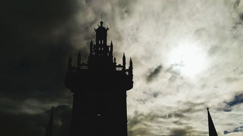 Low angle view of built structure against sky