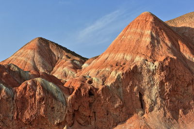 0878 sandstone and siltstone landforms of zhangye danxia nnal.geological park. zhangye-gansu-china.