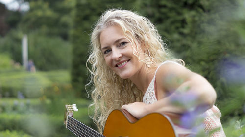 Portrait of a smiling young woman