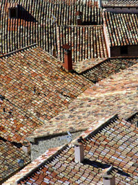 Roof of building