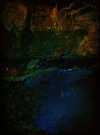 Full frame shot of water in lake at night