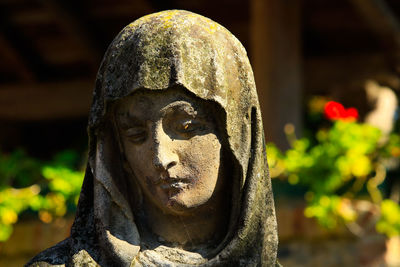 Close-up of buddha statue