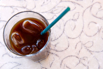 Close-up of coffee on table