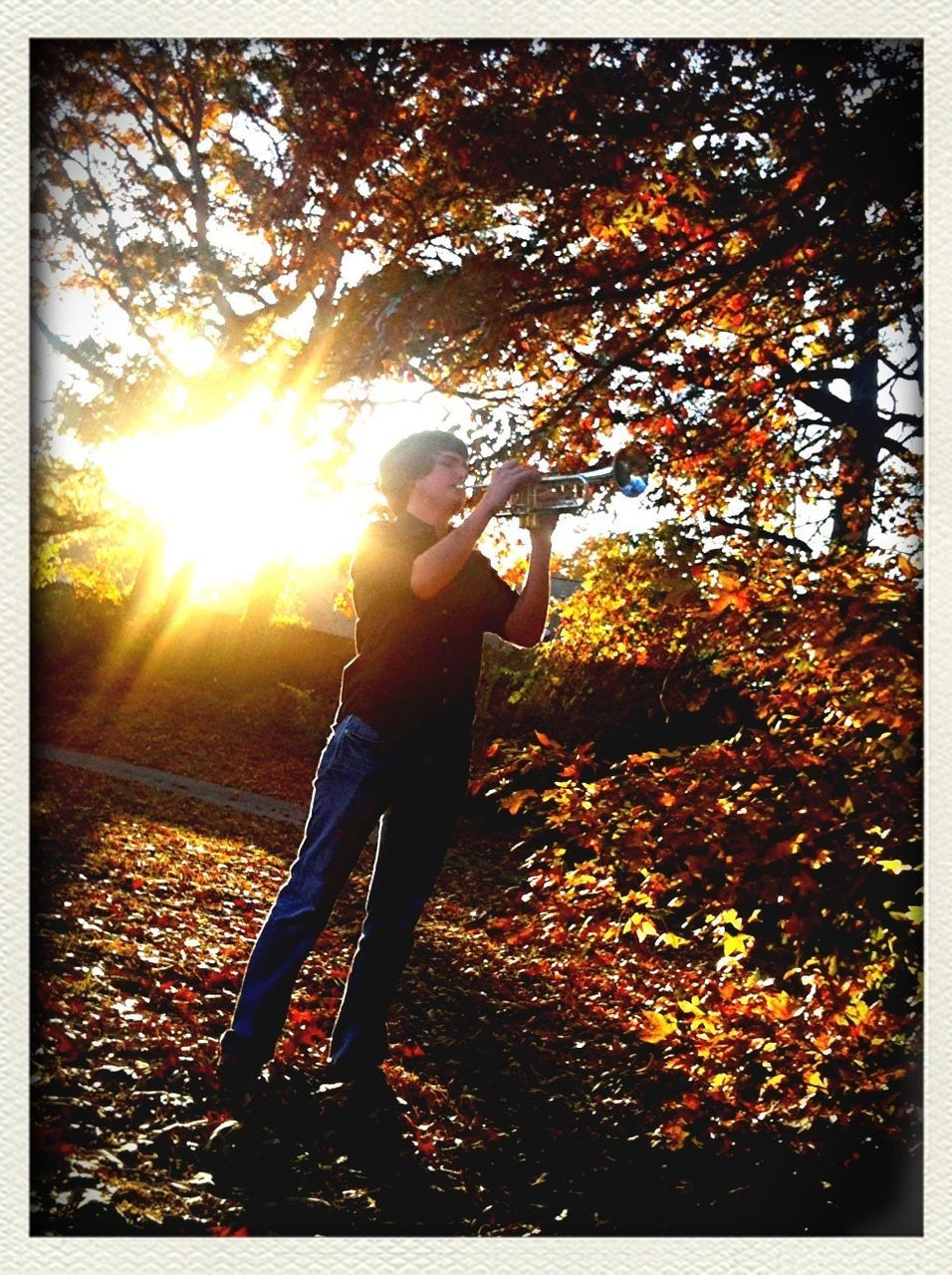 lifestyles, leisure activity, sun, sunlight, young women, young adult, sunset, sunbeam, standing, lens flare, auto post production filter, person, side view, tree, long hair, orange color, casual clothing, back lit