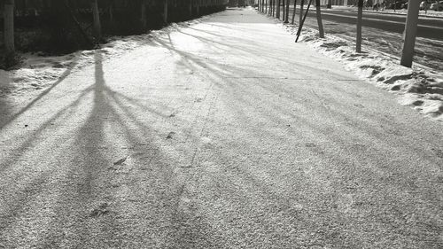 Surface level of empty road
