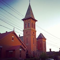 Low angle view of building against sky