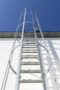 Metal structure against clear sky